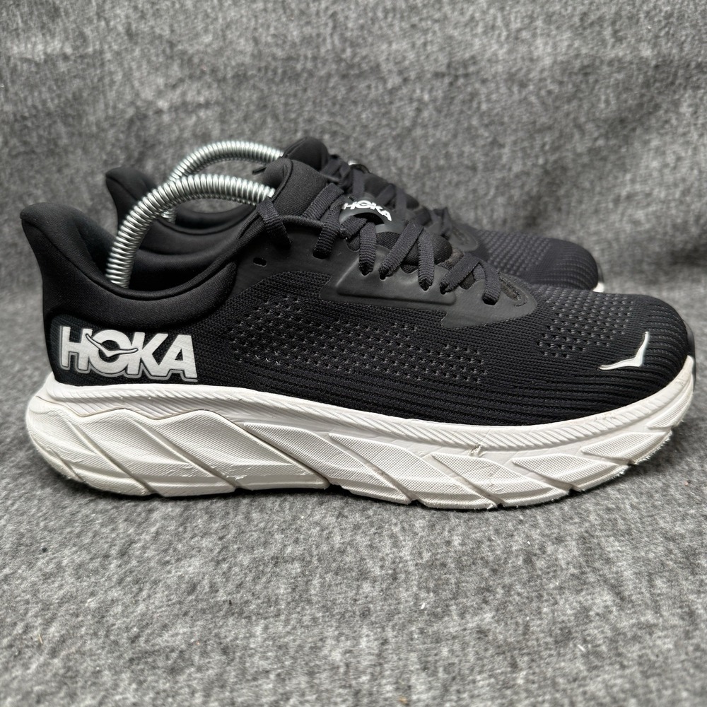 Hoka One Arahi 7 Wide-Fit Black/White Running Shoes Sneakers 8.5 D Women